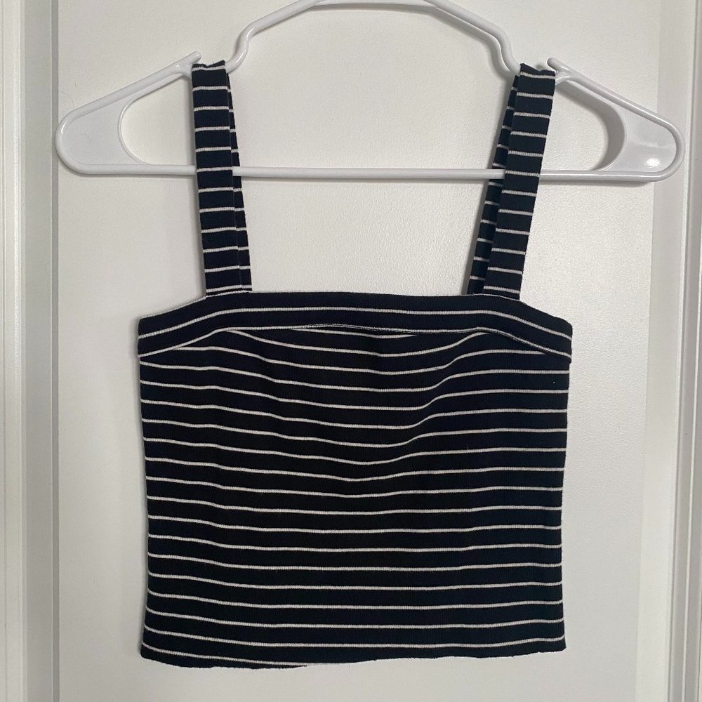 Black and white tank top
